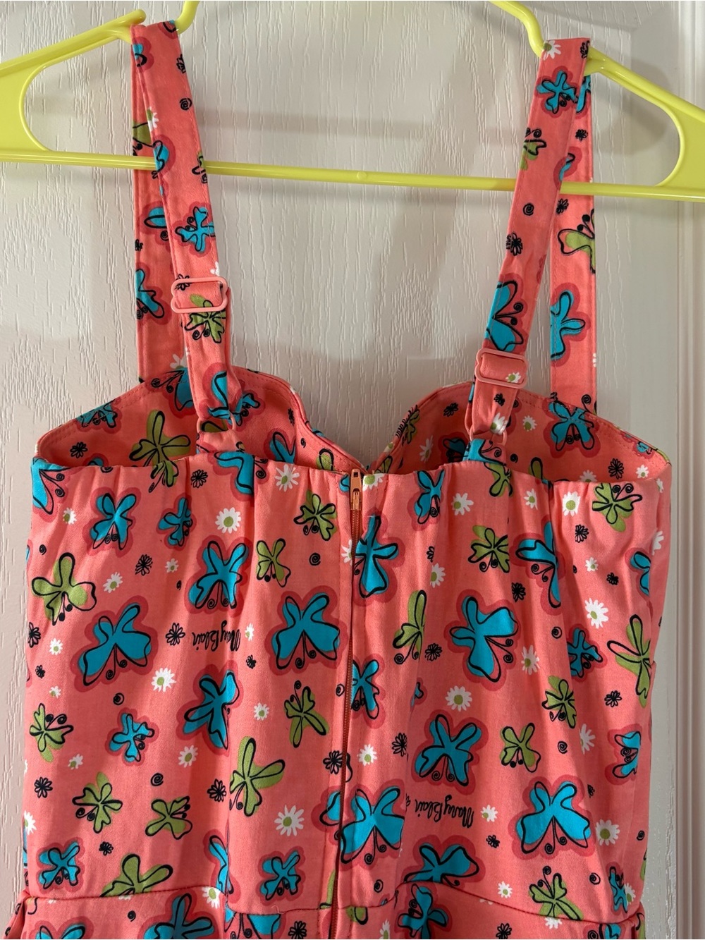 Pinup girl clothing Mary Blair butterfly dress medium - Picture 4 of 6